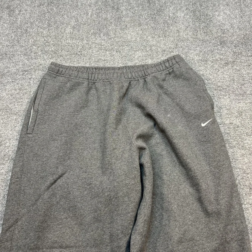 Nike Sweatpants Mens XL Gray Fleece Elastic Waist Pockets Gym Athletic